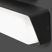 LED-ulkoseinävalaisin Half, antrasiitti, lasi, alumiini