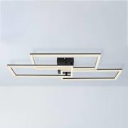 LED-kattovalo Tiny 3-lamppuinen, musta, CCT
