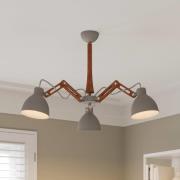 Kattovalaisin Skansen 3-lamppuinen säädettävä, harmaa