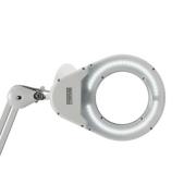 MAULviso LED-suurennuslasivalaisin, valkoinen, 48 cm, metallia