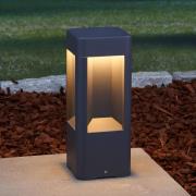 Lucande LED-jalustavalaisin Annika, antrasiitti, metalli, 30 cm