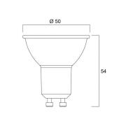 Sylvania LED-heijastin GU10 5W 3000K 36° 475 lm lasi