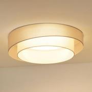 LED-kattovalaisin Luneta, valkoinen/valkoinen, Ø 60 cm, 3-porttinen