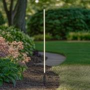 Lindby LED-pylväsvalaisin Neano, 120 cm, musta, metallia, IP65