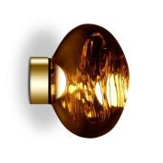 Tom Dixon LED-seinävalaisin Melt Surface Mini, 30 cm, meripihkanvärine...