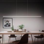 Quitani LED-riippuvalaisin Margita, pituus 148 cm, hopeaa