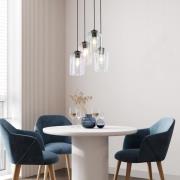 Riippuvalaisin Molly, Ø 38 cm, monivärinen, metallia, lasia, 4-valo.