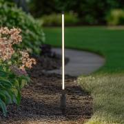 Lindby LED-pylväsvalaisin Neano, 80 cm, musta, metalli, IP65