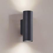 Lindby seinävalaisin Joffrey, 18 cm, musta, ylös/alas, GU10