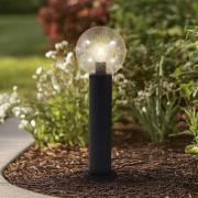 Lindby jalustavalaisin Dangan, kirkas, korkeus 60 cm, lasia, metallia