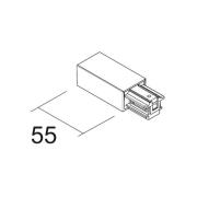 Ivela syöttö oikealle SQUARE 48 V, musta, muovi
