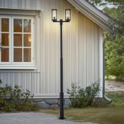 Lucande ulkovalaisin Siveta, 240cm, 2-lamppuinen, musta, E27, IP65