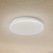 Lindby LED ulkokattovalaisin Kirkola, 4000 K, Ø 26 cm, valkoinen
