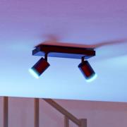 EGLO connect Smart-LED-Spot Melitello-Z, 2-lamppuinen, musta