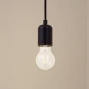 Lindby Riippuvalaisin Hattie, musta, Ø 4,7 cm, metalli, E27