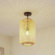 Lucande kattovalaisin Jorick, 1-valo, Ø 24,5 cm, bambu