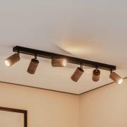 Kattovalaisin Nise, 6-valo, pitkänomainen, musta teräs, puu