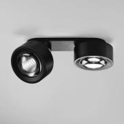 Egger DLS LED-kohdevalaisin Clippo Optic Duo, musta/musta, DTW