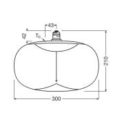 OSRAM LED Vintage Big Elipse E27 12W 818 hehkulamppu savu himmeä hämär...