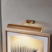 Winchfield seinävalaisin, leveys 70 cm, puunvärinen/messinki