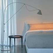 midgard LED-lattiavalaisin AYNO L, harmaa/harmaa, 2700 K, 166 cm