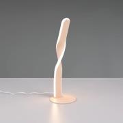 LED-pöytävalaisin Ginko, hiekka, metalli, korkeus 40,5 cm