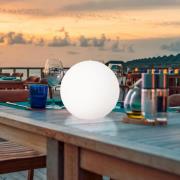 LED-aurinkokäyttöinen ulkovalaisin Dabus, Ø 30 cm, pallo, valkoinen, a...