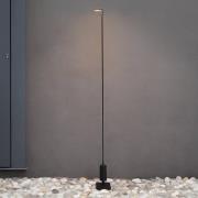 Luceplan LED-pylväsvalaisin Flia, korkeus 75 cm, musta, muovi