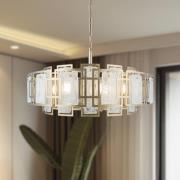 Kattokruunu Karmella, Ø 65 cm messinki antiikki 8-lamppuinen