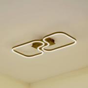 Lucande LED-kattovalaisin Amiya, 64 cm, musta, alumiinia