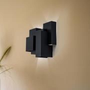 Seinävalaisin Seinä, musta, 5 x G9, teräs