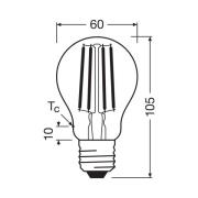 OSRAM LED-lamppu E27 2,2W hehkulanka 2 700K 470lm 2-pack
