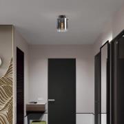 Sweden kattovalaisin, musta/sumunharmaa, 1-valo, teräs, lasi