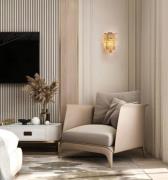 Empire seinävalaisin, messinki/karmiininpunainen, kristallilasi, teräs...