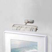 Winchfield seinävalaisin, leveys 45 cm, valkoinen marmoroitu/nikkeli