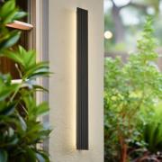Lucande LED-ulkoseinävalaisin Melira, korkeus 100cm, antrasiitti