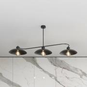 Kattovalaisin Foster, 3-lamppuinen, 113 cm, musta, metalli