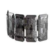 Orvin seinävalaisin, kromi, 2-valo, leveys 33 cm, lasi