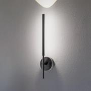 LED-seinävalaisin Focus musta 46,5 cm metallia 2 valoa säädettävissä