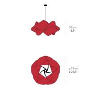 LZF Swirl-riippuvalaisin, luonnon pyökki, Ø 75 cm