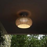 Bover LED ulkokattovalaisin Perris, ruskea/ruskea, Ø 47 cm