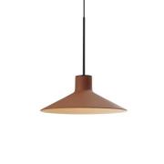 Bover LED-ripustusvalaisin Platet, musta/terrakotta, Ø 20 cm