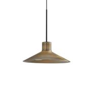 Bover LED-ripustusvalaisin Platet, musta/messinkinvärinen Ø 20 cm