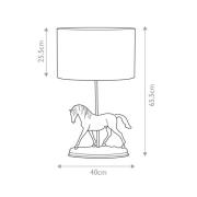 Spirit pöytävalaisin, pronssi-patina/kermanvärinen, pellava, hartsi