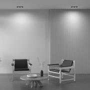 Maytoni upotettava metallivalaisin, musta, 25 x 13 cm, 2-valoinen