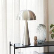 HÜBSCH Mush Pitkä pöytävalaisin, harjatun nikkelin värinen, rautaa