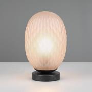 Facette pöytävalaisin, meripihkainen, korkeus 29 cm, lasi, E27