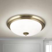 Empire kattovalaisin, Ø 48 cm, messinki, matta opaali lasi