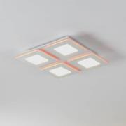 EGLO connect LED-kattovalaisin Padrogiano-Z 4-valaisin, 45 x 45 cm, 45...