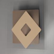 LED-seinävalaisin Hennes, leveys 18 cm, greige/hiekanvärinen